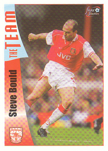 Steve Bould Arsenal 1997/98 Futera Fans' Selection #19